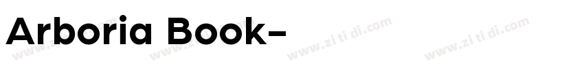 Arboria Book字体转换